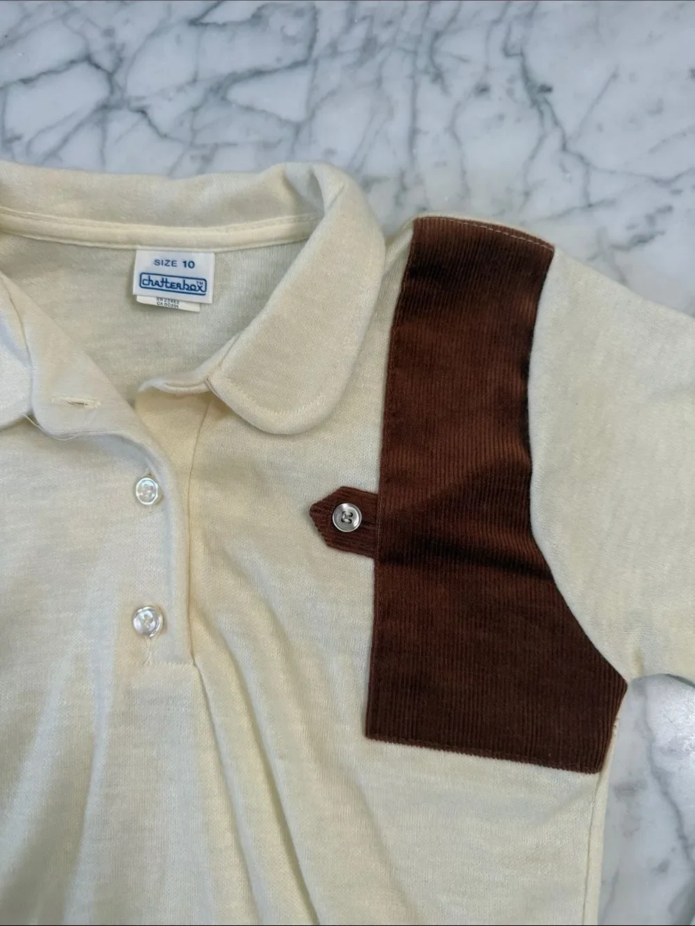 Boys Sz 6/7 vintage western shirt Corduroy Detail Buster Brown